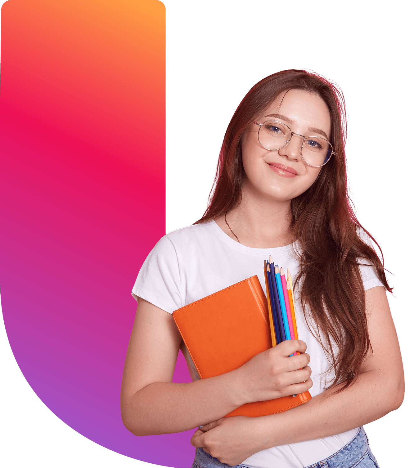 Student holding textbook
