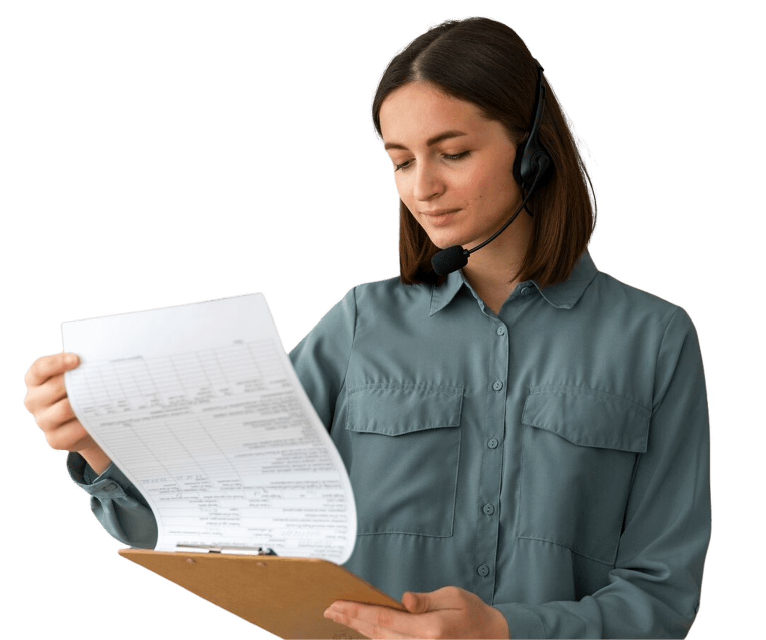 Student holding a folder